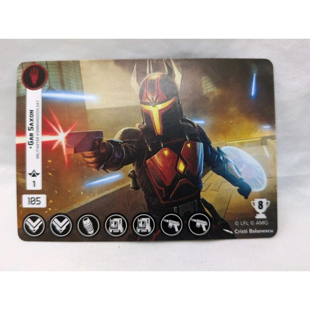 *German* Star Wars Legion Gar Saxon Promo Card